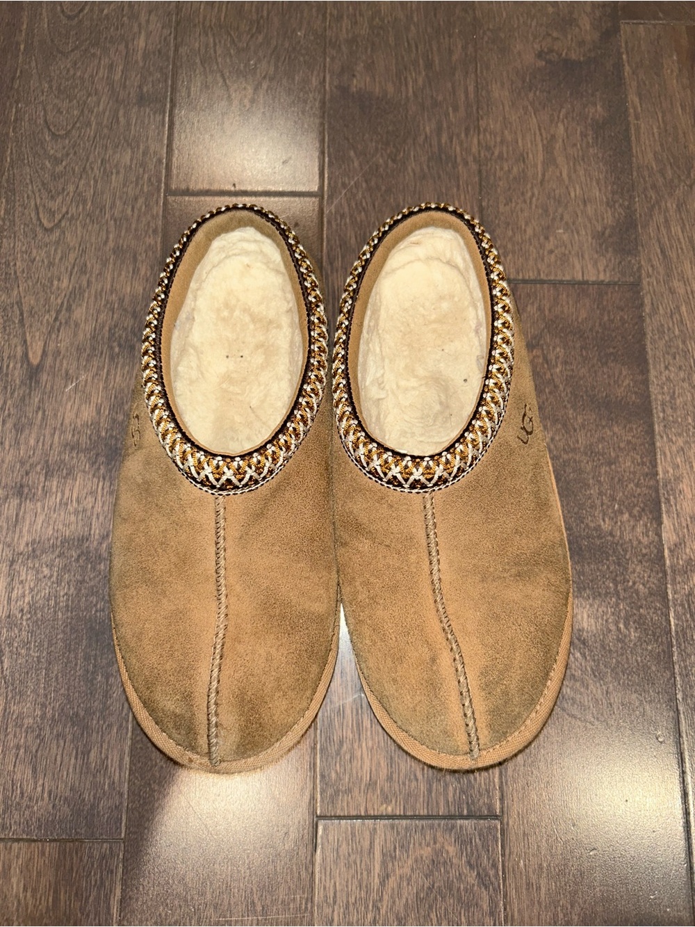 UGG Tasman Women’s Brown Suede Sheepskin Lined Mule Slipper US 3 EU 35